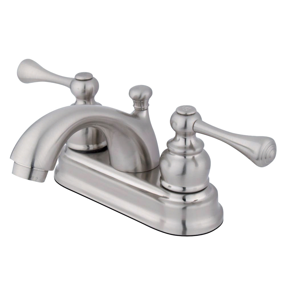 Kingston Brass KB3608BL 4 in. Centerset Bathroom Faucet, Brushed Nickel