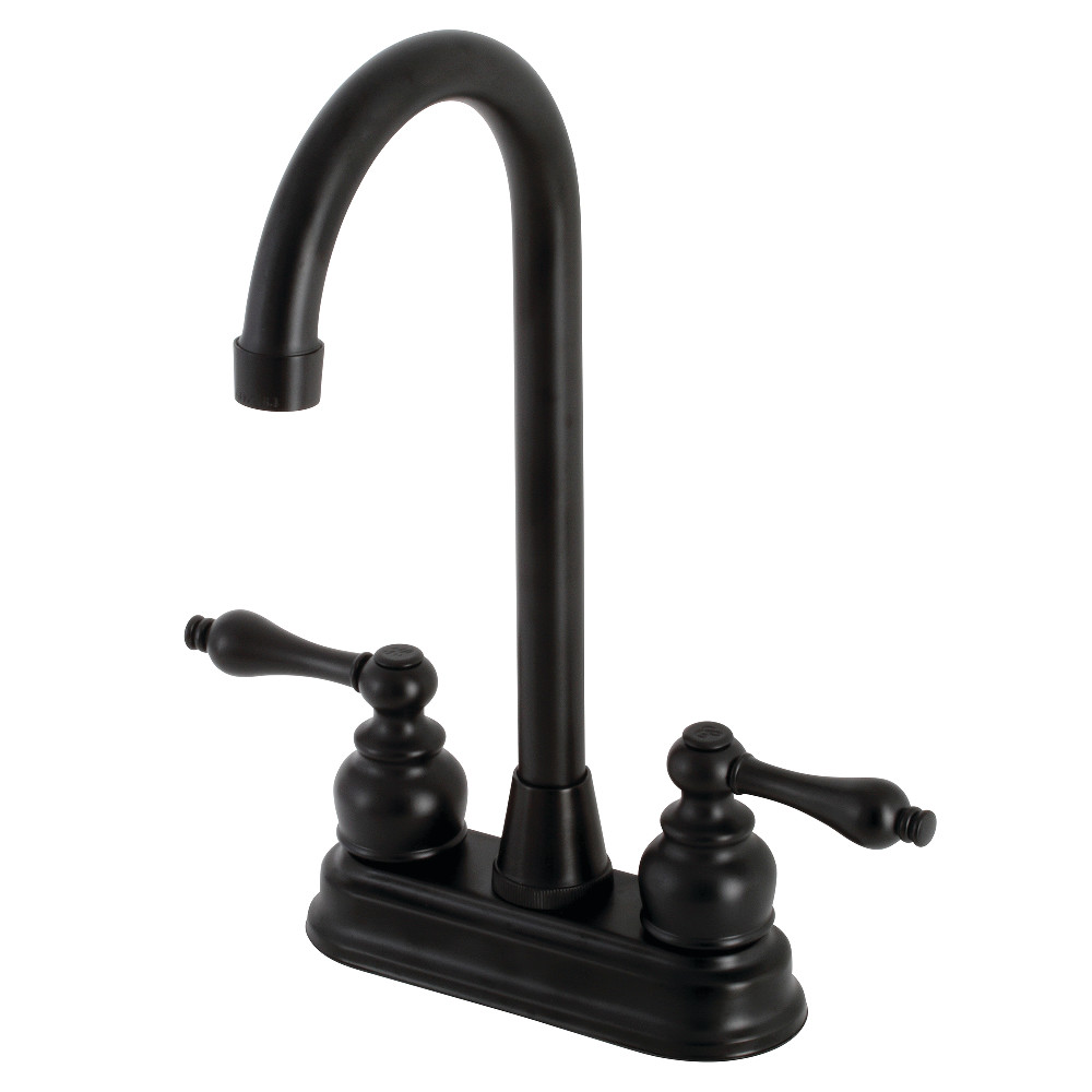 Kingston Brass KB490AL 4-Inch Bar Faucet, Matte Black