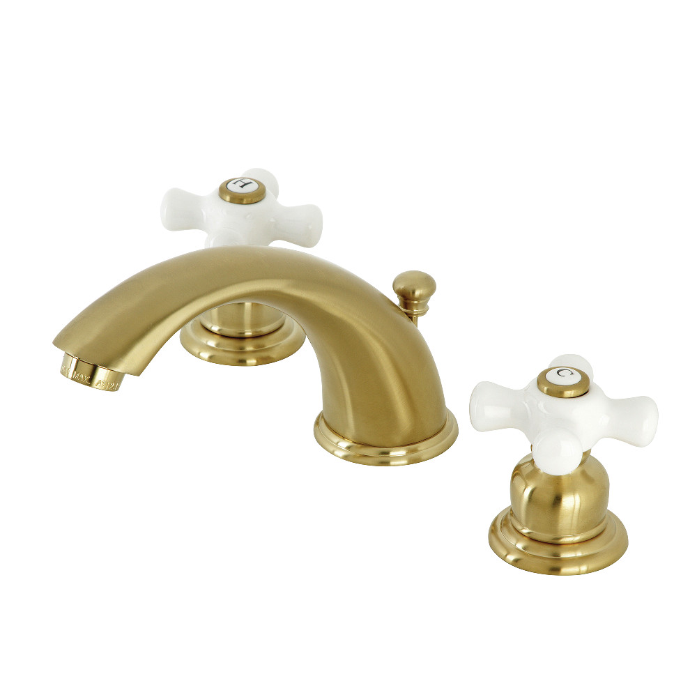 Kingston Brass KB967PXSB Magellan Widespread Bathroom Faucet, Brushed Brass