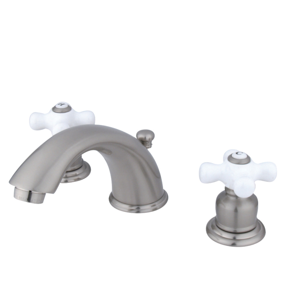 Kingston Brass KB968PX Magellan Widespread Bathroom Faucet, Brushed Nickel