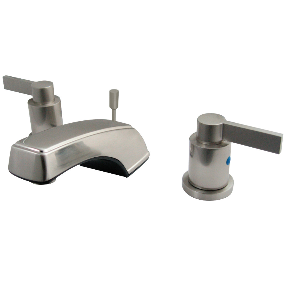 Kingston Brass KB8928NDL 8 in. Widespread Bathroom Faucet, Brushed Nickel