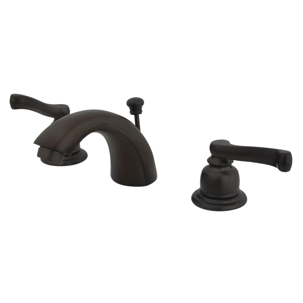 Kingston Brass KB955FL Mini-Widespread Bathroom Faucet, Oil Rubbed Bronze