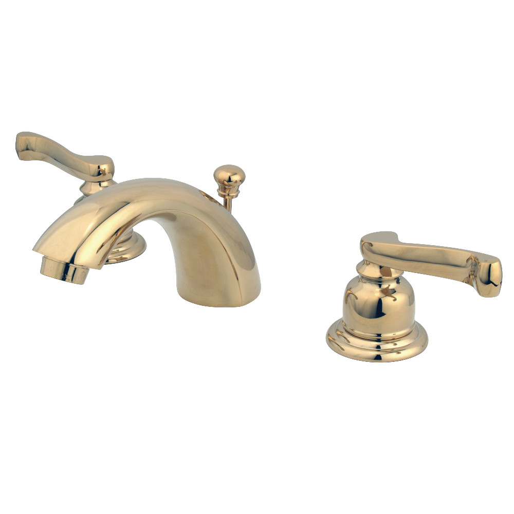 Kingston Brass KB952FL Mini-Widespread Bathroom Faucet, Polished Brass