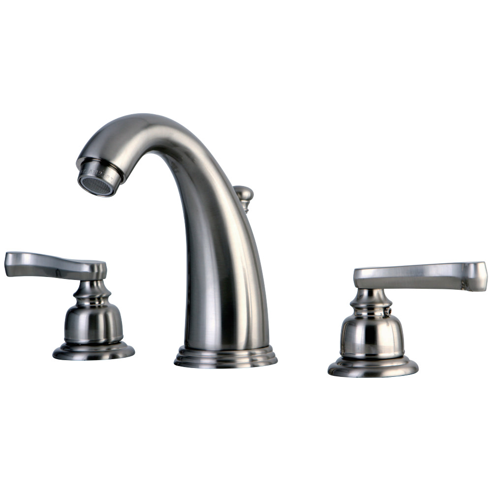 Kingston Brass KB988FL Widespread Bathroom Faucet, Brushed Nickel