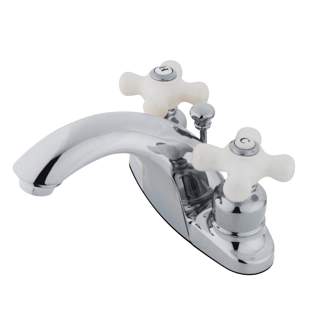 Kingston Brass KB7641PX 4 in. Centerset Bathroom Faucet, Polished Chrome