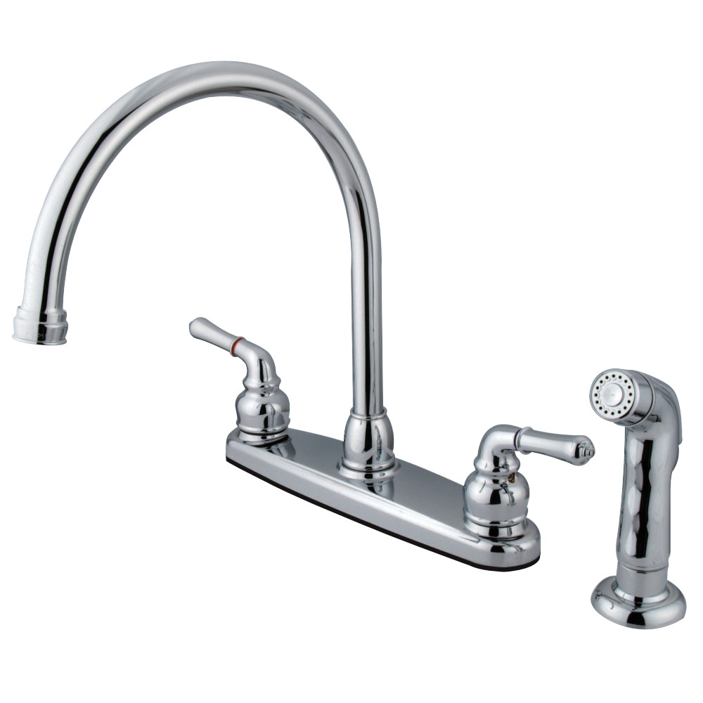 Kingston Brass KB791SP Magellan 8-Inch Centerset Kitchen Faucet, Polished Chrome