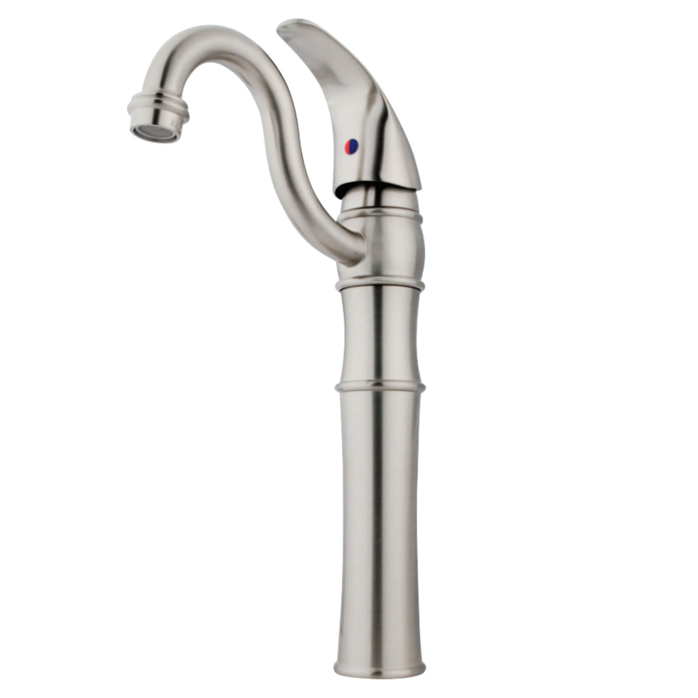 Kingston Brass KB3428LL Vessel Sink Faucet, Brushed Nickel