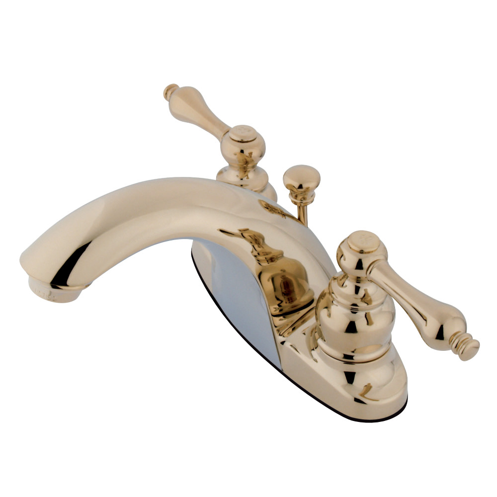 Kingston Brass KB7642AL 4 in. Centerset Bathroom Faucet, Polished Brass