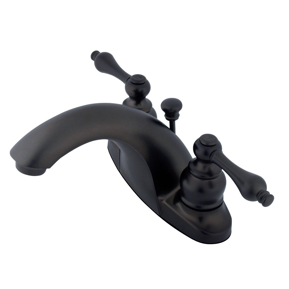 Kingston Brass KB7645AL 4 in. Centerset Bathroom Faucet, Oil Rubbed Bronze