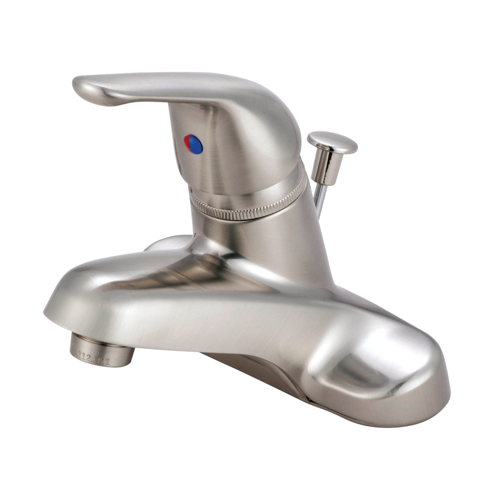 Kingston Brass KB548 Single-Handle 4 in. Centerset Bathroom Faucet, Brushed Nickel