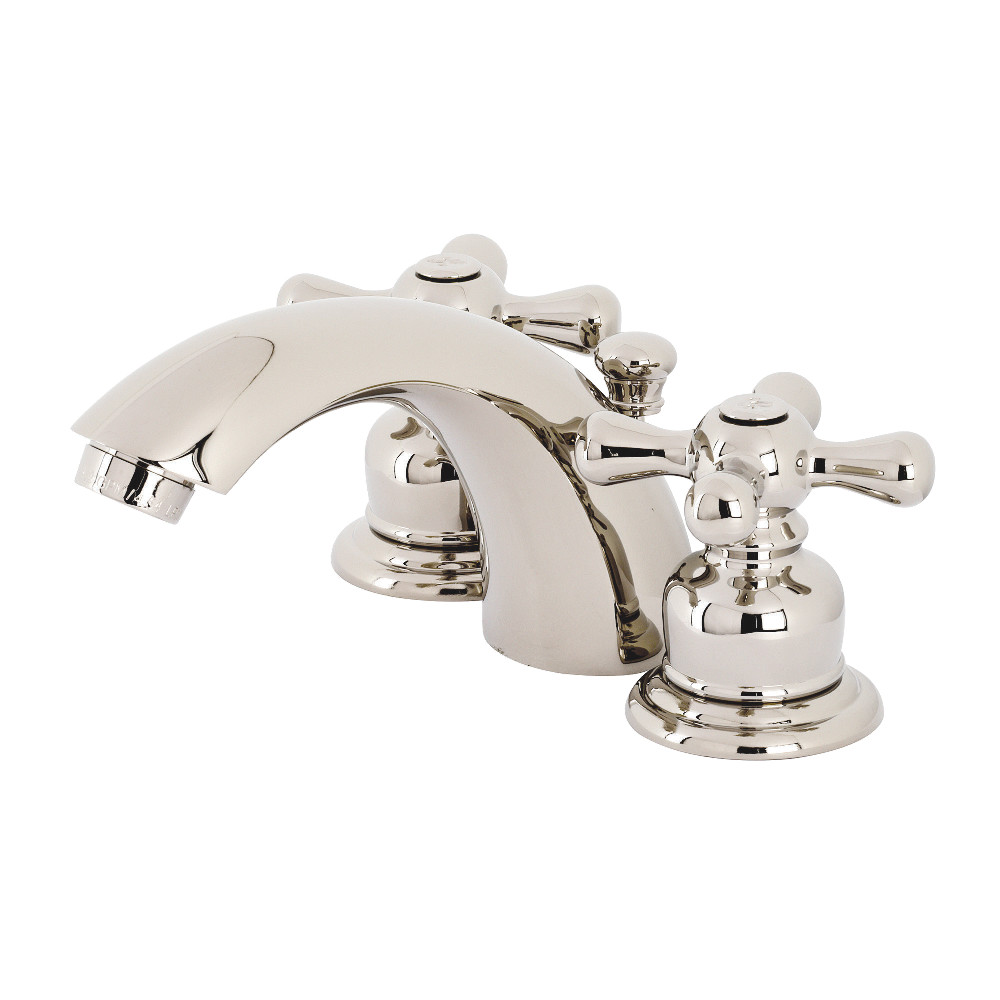 Kingston Brass KB946AXPN Victorian Mini-Widespread Bathroom Faucet, Polished Nickel