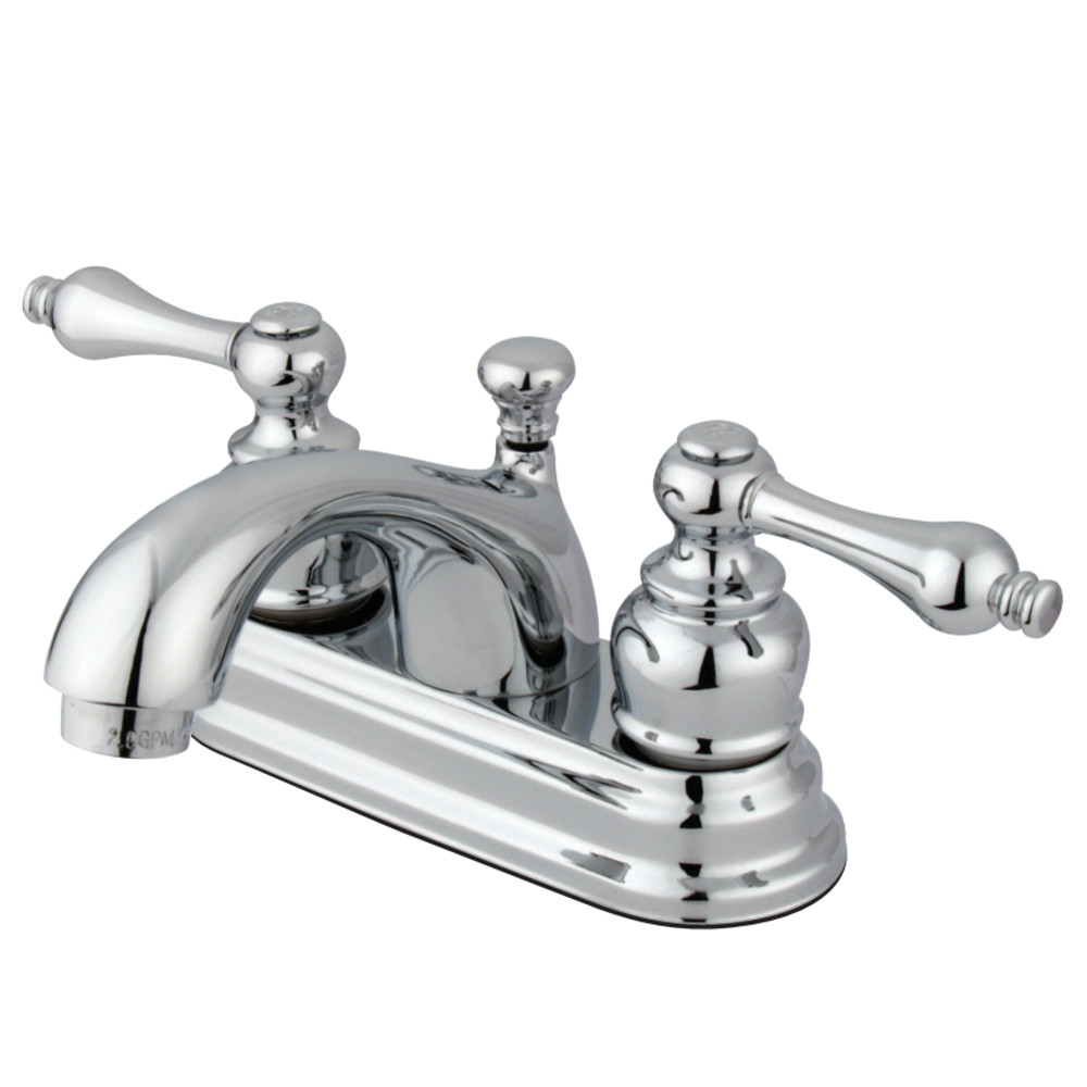 Kingston Brass KB2601AL 4 in. Centerset Bathroom Faucet, Polished Chrome
