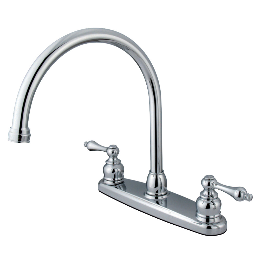 Kingston Brass KB721ALLS Victorian 8-Inch Centerset Kitchen Faucet, Polished Chrome