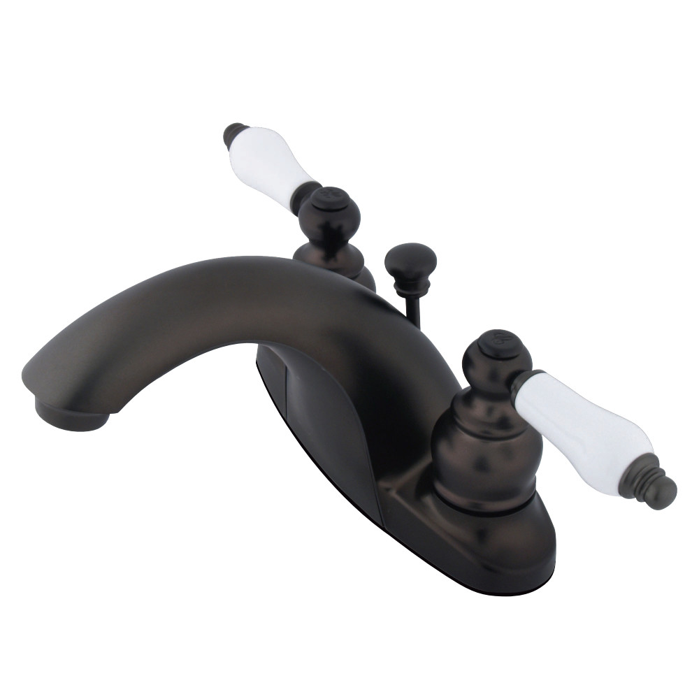 Kingston Brass KB7645PL 4 in. Centerset Bathroom Faucet, Oil Rubbed Bronze