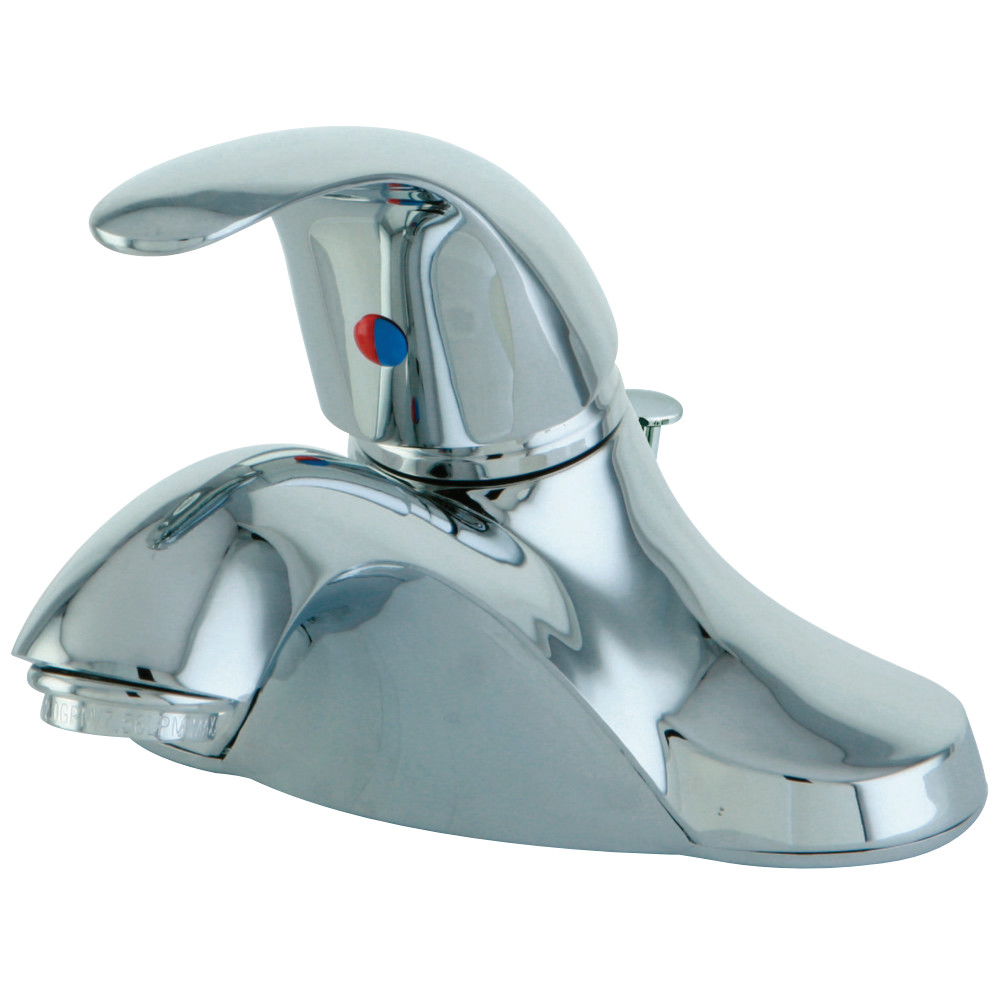 Kingston Brass KB6541LL Single-Handle 4 in. Centerset Bathroom Faucet, Polished Chrome