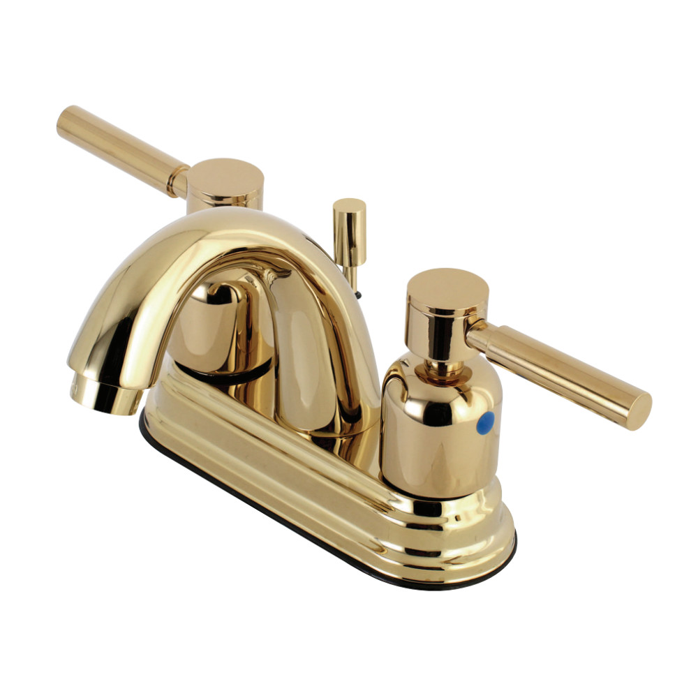 Kingston Brass KB8612DL 4 in. Centerset Bathroom Faucet, Polished Brass