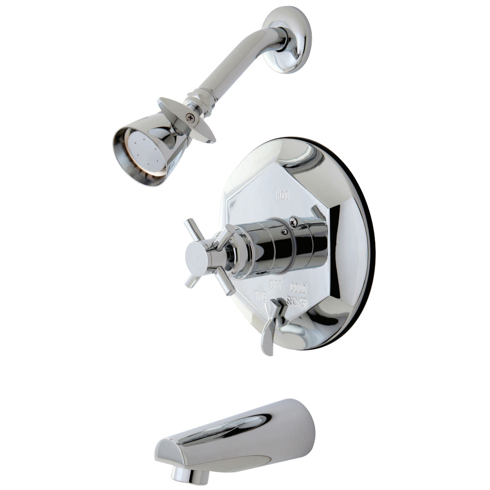 Kingston Brass KB46310DX Concord Tub & Shower Faucet, Polished Chrome