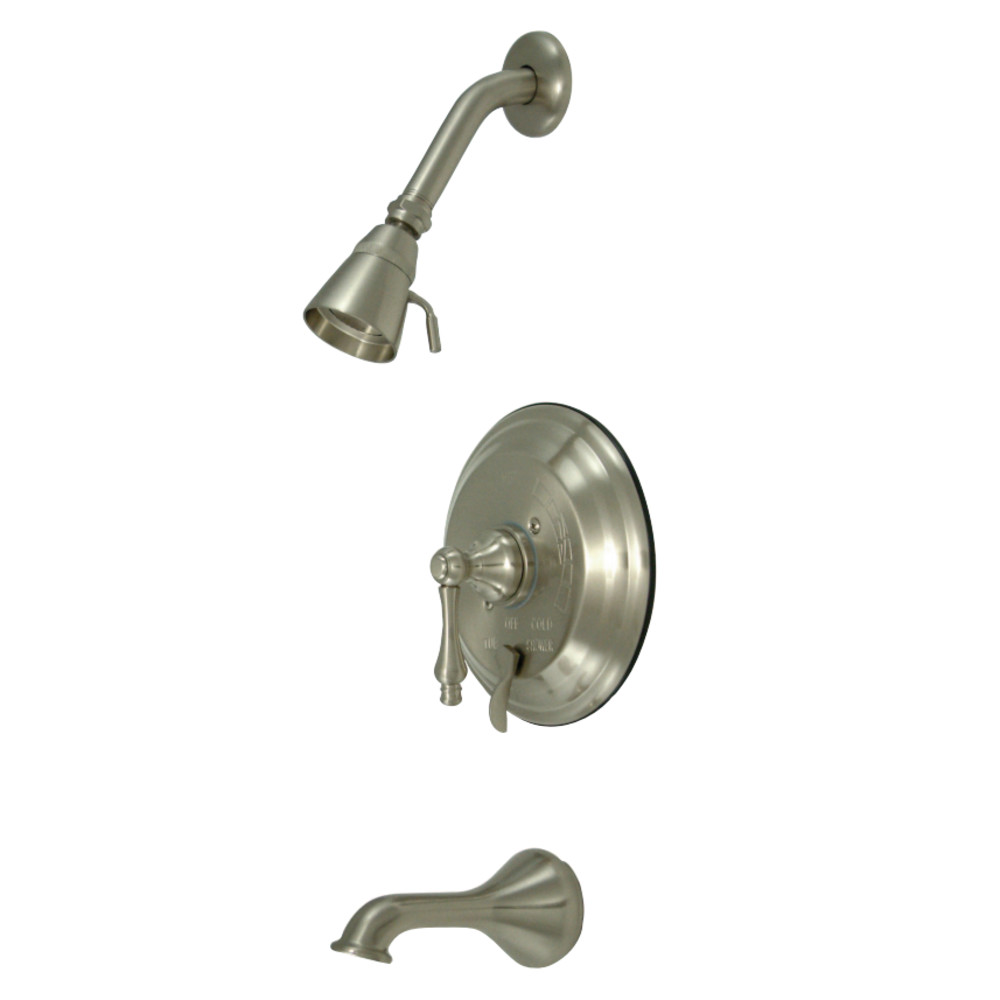 Kingston Brass KB36380AL Restoration Tub & Shower Faucet, Brushed Nickel