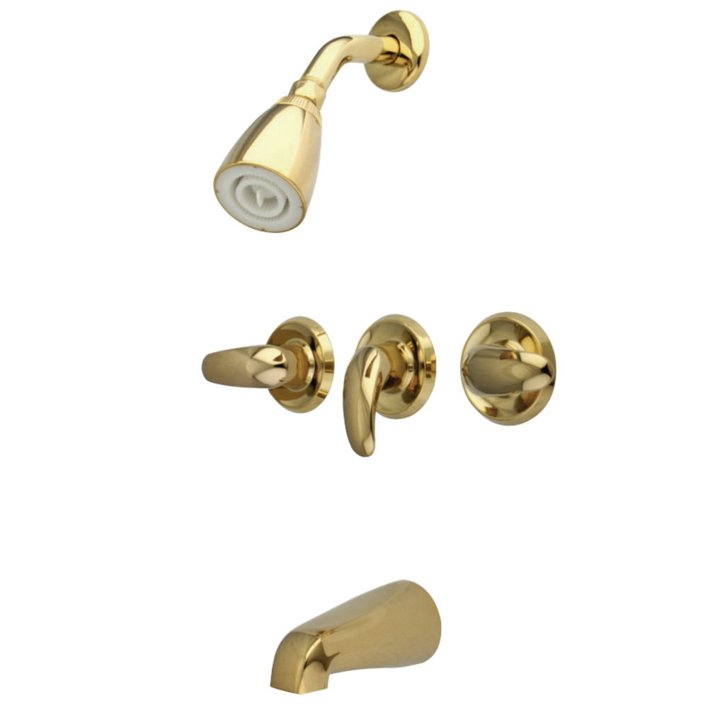 Kingston Brass KB6232LL Legacy Tub & Shower Faucet, Polished Brass