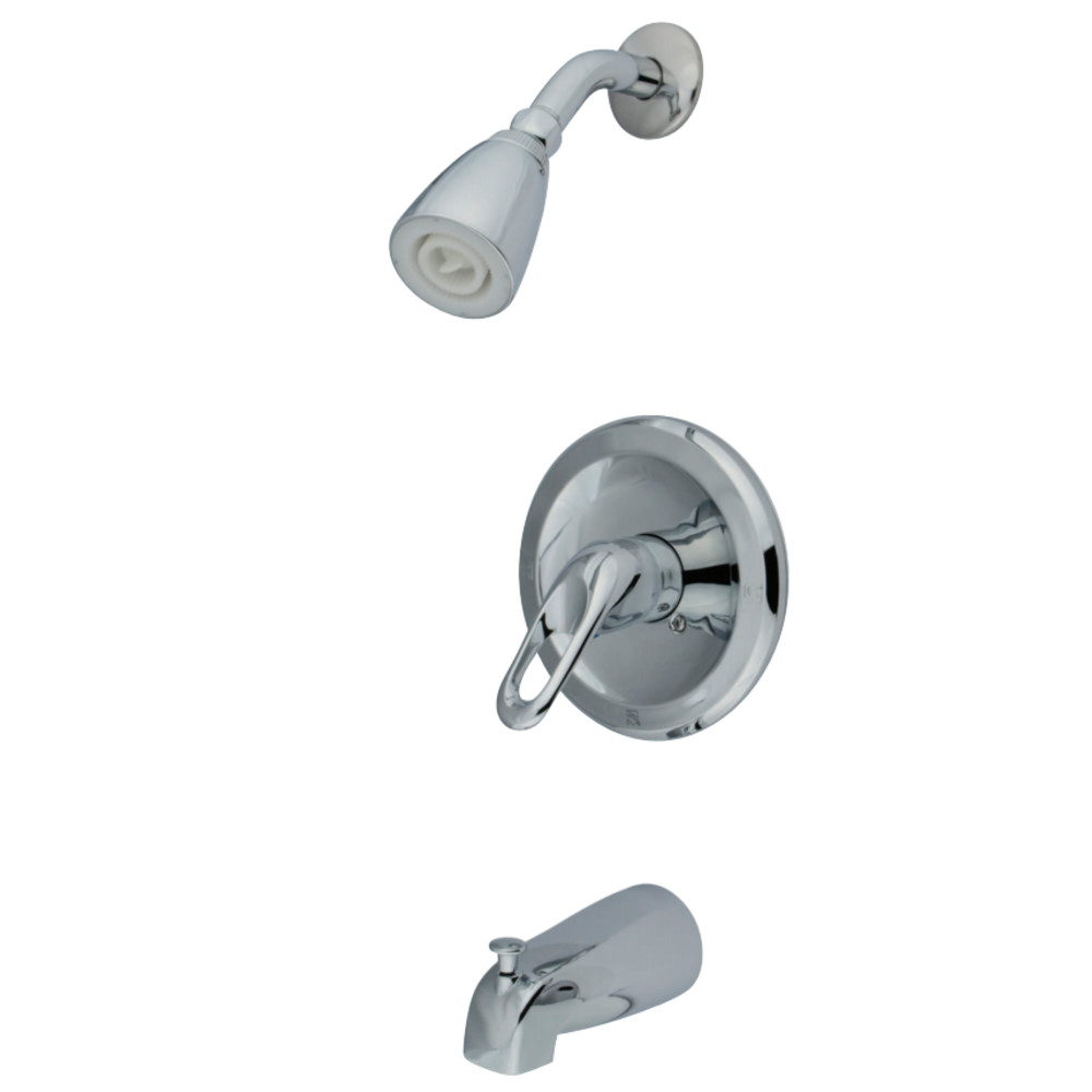 Kingston Brass KB531LP Tub and Shower Faucet, Polished Chrome