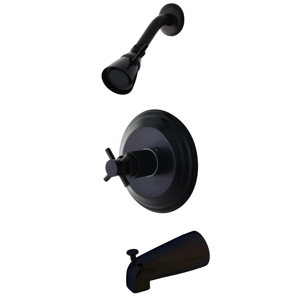 Kingston Brass KB2635DX Concord Tub & Shower Faucet, Oil Rubbed Bronze