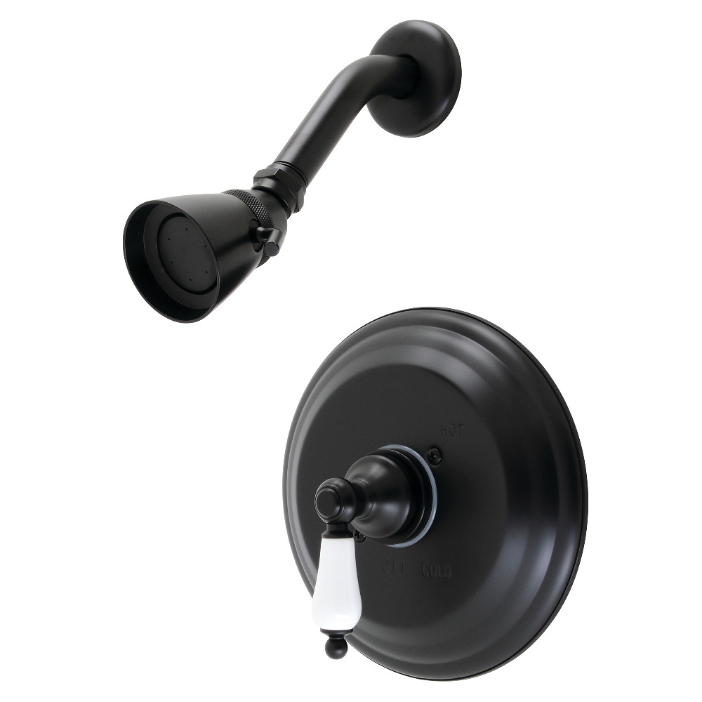 Kingston Brass KB3630PLSO Restoration Pressure Balanced Shower Faucet, Matte Black