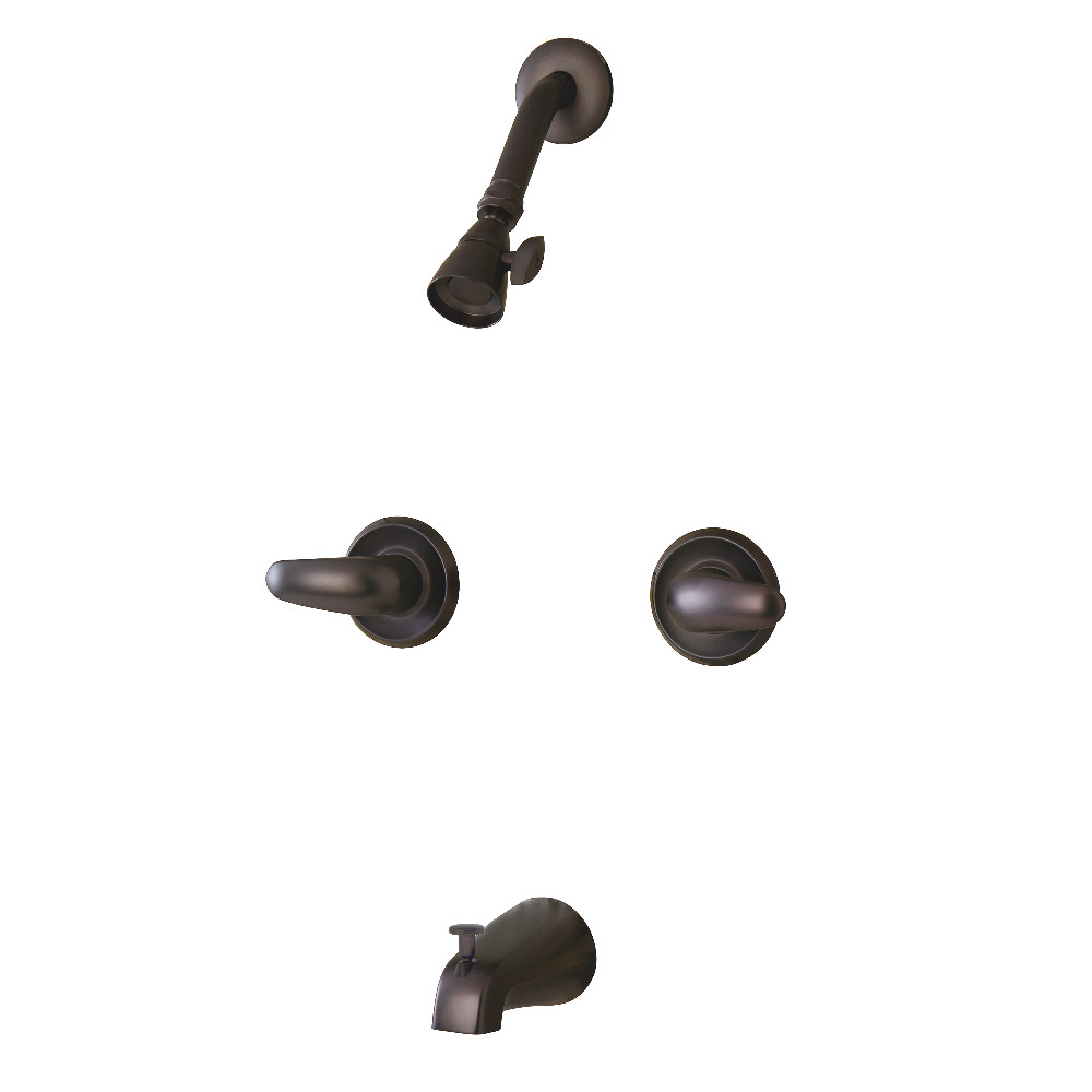 Kingston Brass KB245LL Tub and Shower Faucet, Oil Rubbed Bronze