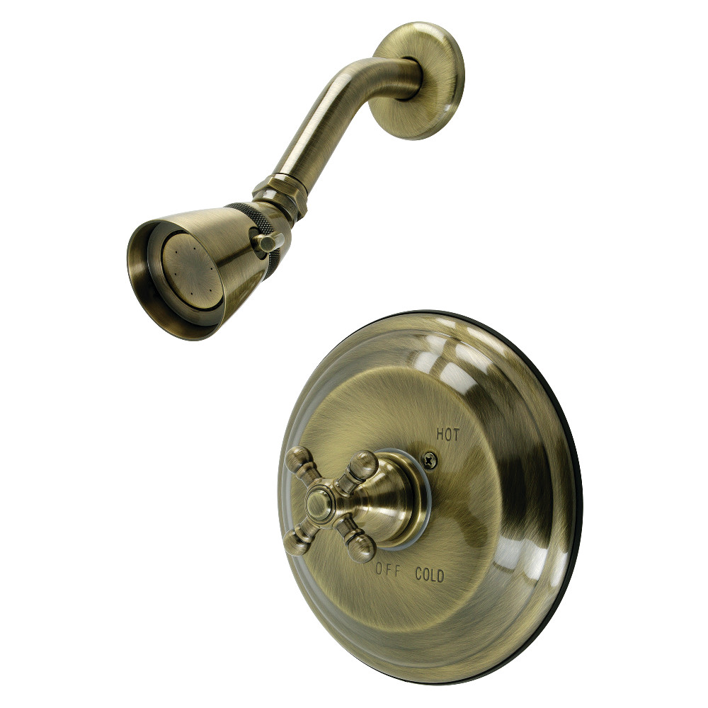 Kingston Brass KB2633BXSO Metropolitan Pressure Balanced Shower Faucet, Antique Brass