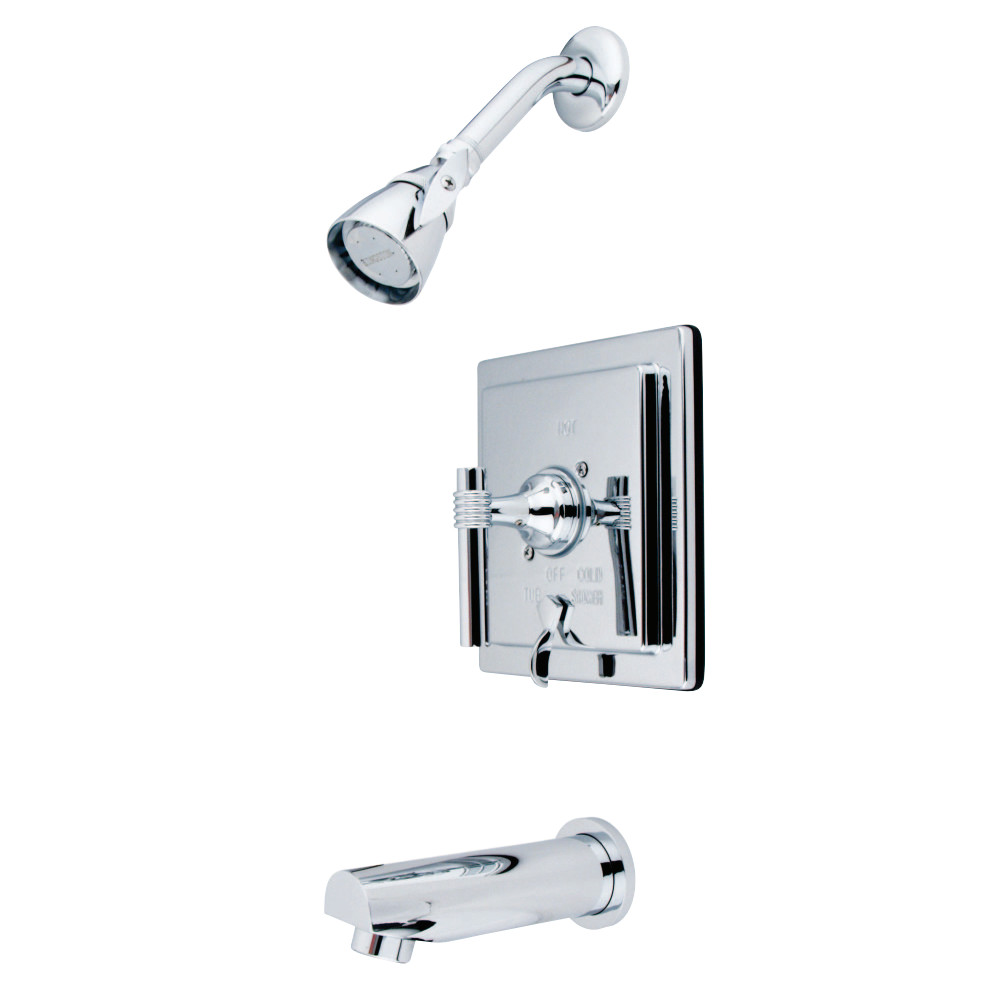 Kingston Brass KB86510ML Milano Tub & Shower Faucet, Polished Chrome