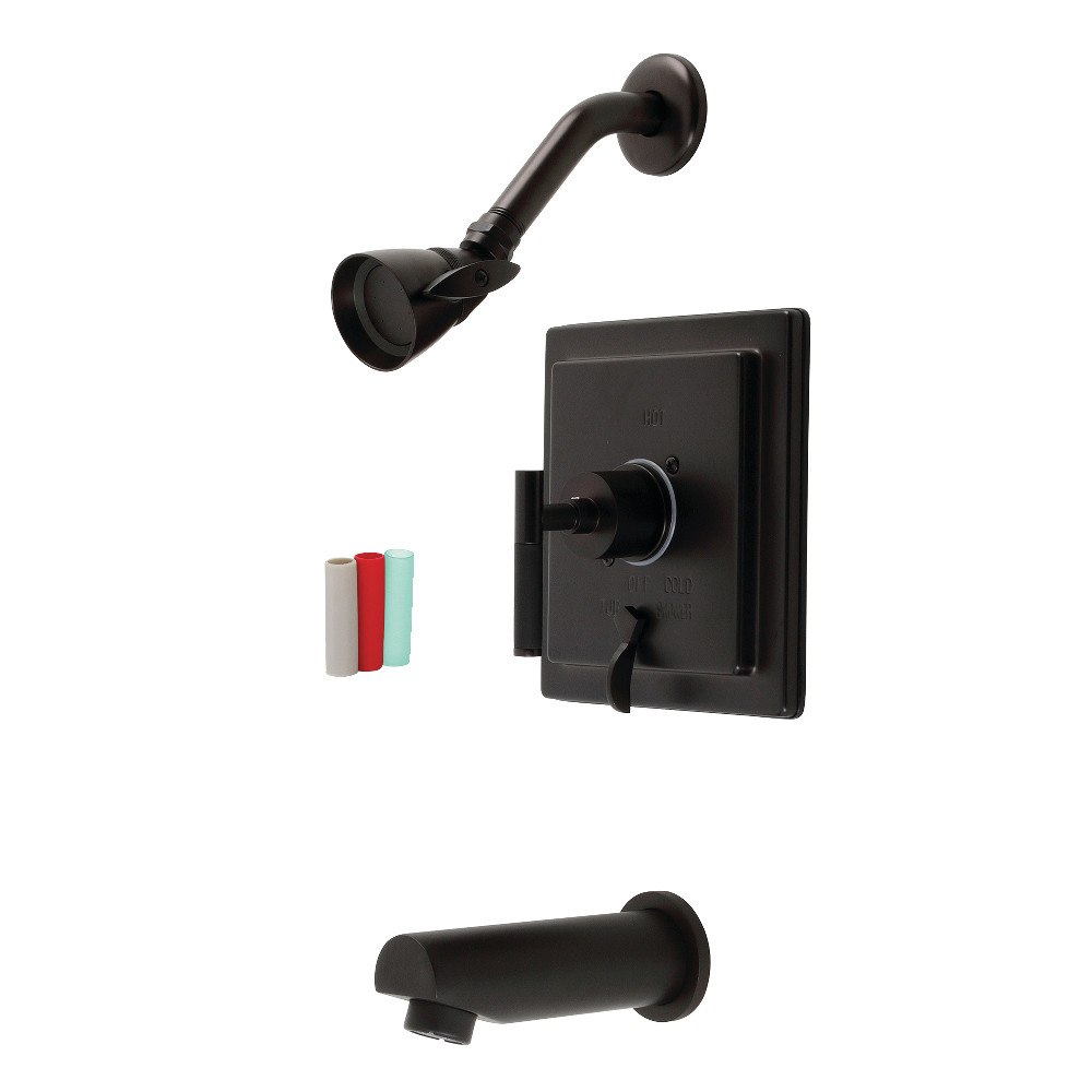 Kingston Brass KB86550CKL Kaiser Sungle-Handle Tub and Shower Faucet, Oil Rubbed Bronze