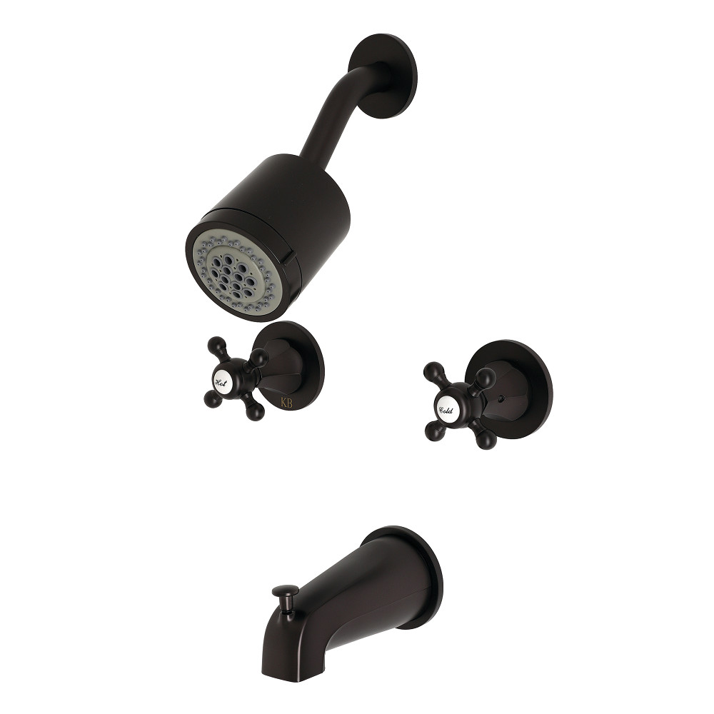 Kingston Brass KBX8145BX Metropolitan Two-Handle Tub and Shower Faucet, Oil Rubbed Bronze