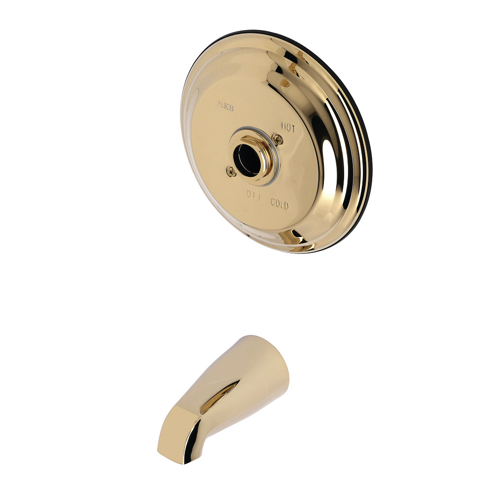 Kingston Brass KB3632TTLH Tub Trim Only Without Handle, Polished Brass