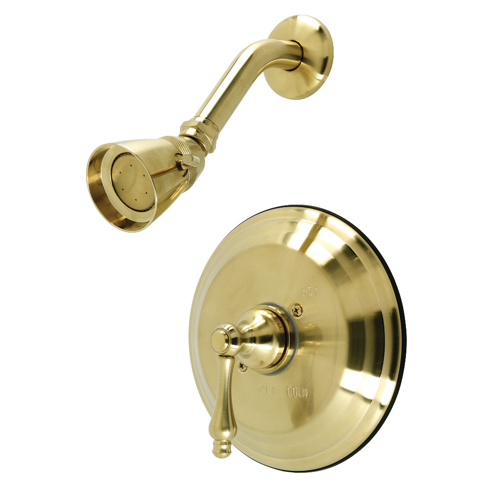 Kingston Brass KB3637ALSO Restoration Pressure Balanced Shower Faucet, Brushed Brass