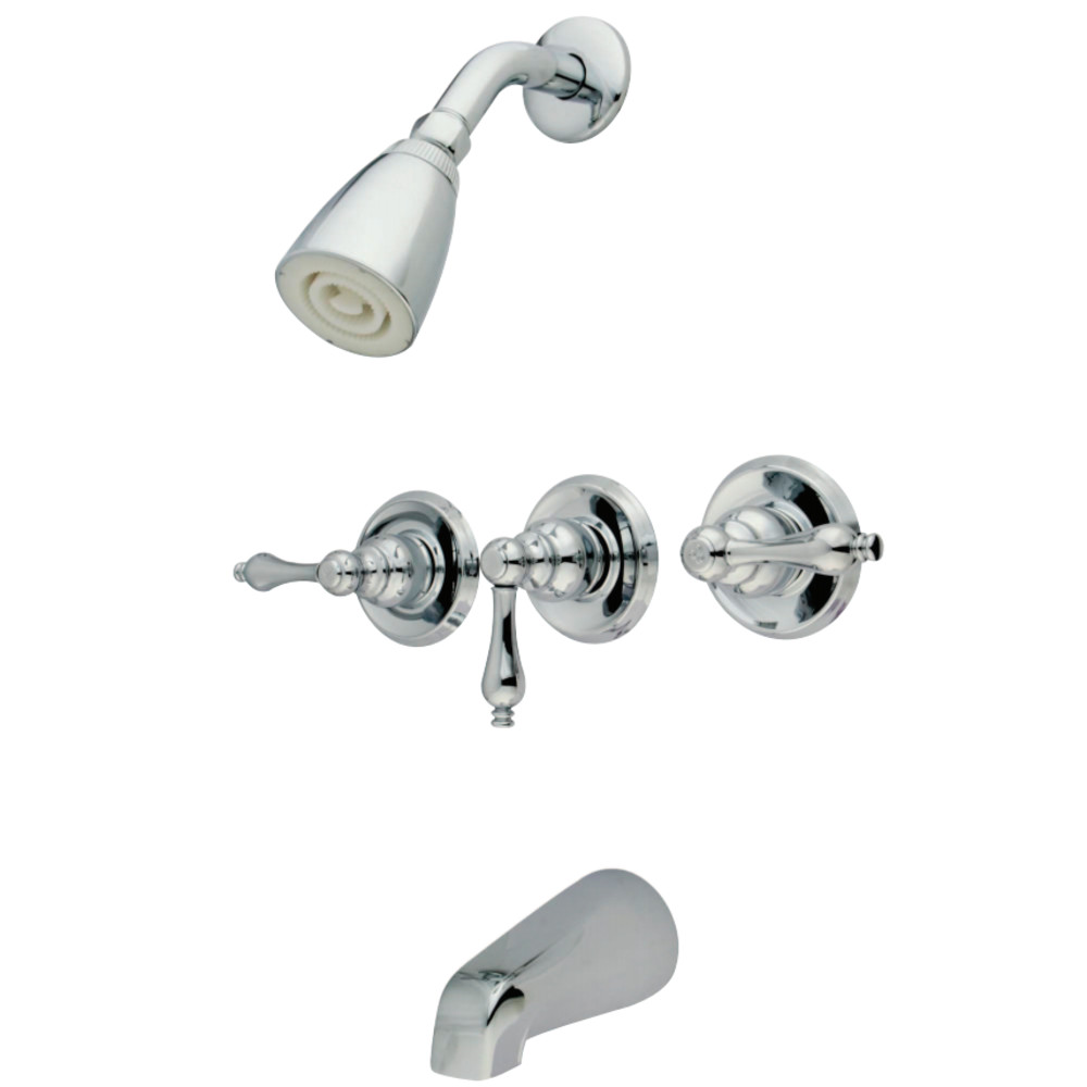 Kingston Brass KB231AL Magellan Tub & Shower Faucet, Polished Chrome