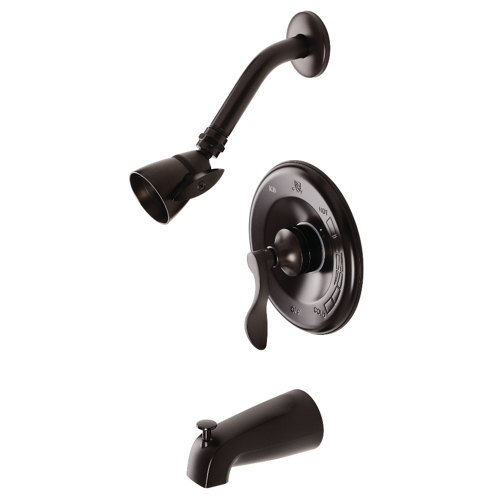 Kingston Brass KB8635DFL Tub and Shower Faucet, Oil Rubbed Bronze