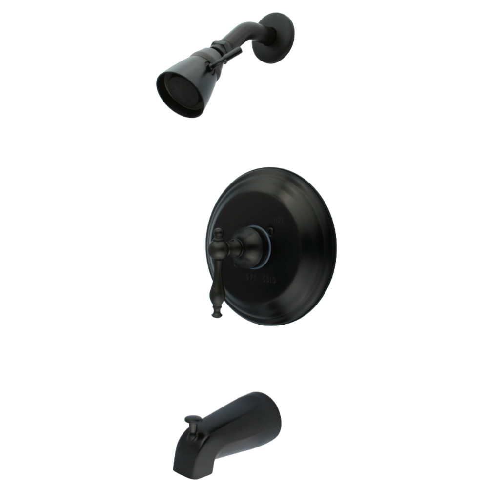 Kingston Brass KB2635NL Milano Tub & Shower Faucet, Oil Rubbed Bronze