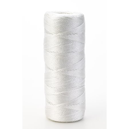 Nylon Mason Twine, 1/2 lb. Twisted, 18 x 550 ft., White 