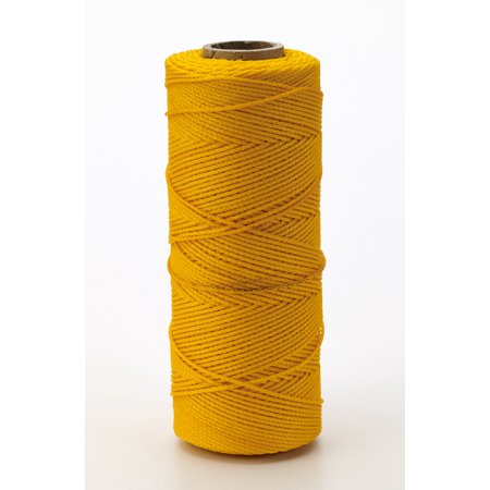 Nylon Mason Twine, 1/2 lb. Twisted, 18 x 550 ft., Yellow 