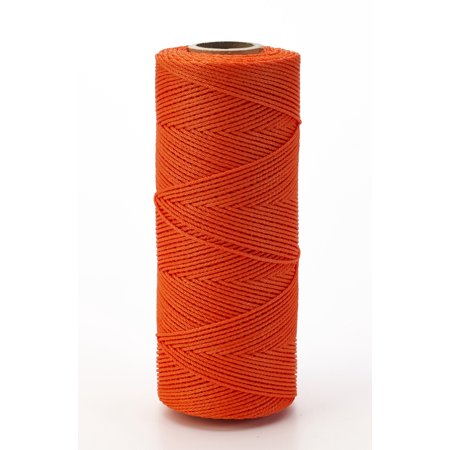 Nylon Mason Twine, 1/4 lb. Braided, 18 x 250 ft., Glo Orange 