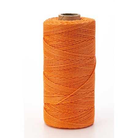 Nylon Mason Twine, 1/2 lb. Braided, 18 x 500 ft., Glo Orange 