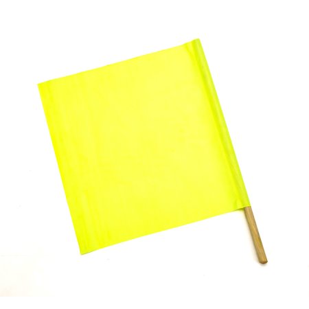 Lime Vinyl Highway Safety Flags, 24 in. x 24 in. x 36 in. staff