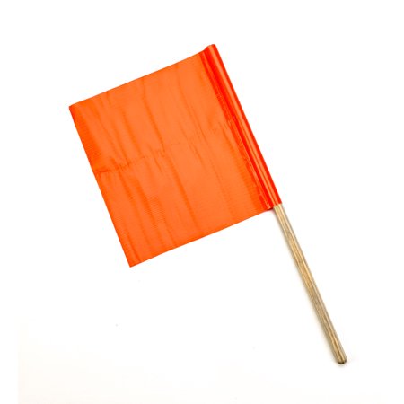 Standard Highway Safety Flag, 18 in. x 18 in. x 27in., Orange 