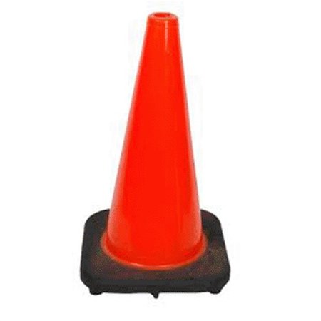 Traffic Cone with 7 lbs Plain Finish, 28" Height, Orange