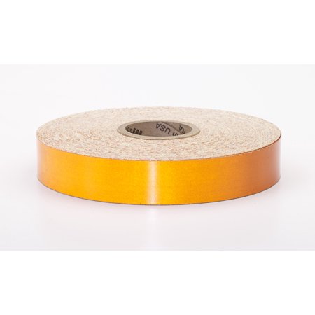 Engineering Grade Retro Reflective Adhesive Tape, 50 yds Length x 1" Width, Orange