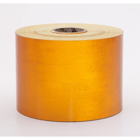 Engineering Grade Retro Reflective Adhesive Tape, 10 yds Length x 4" Width, Orange