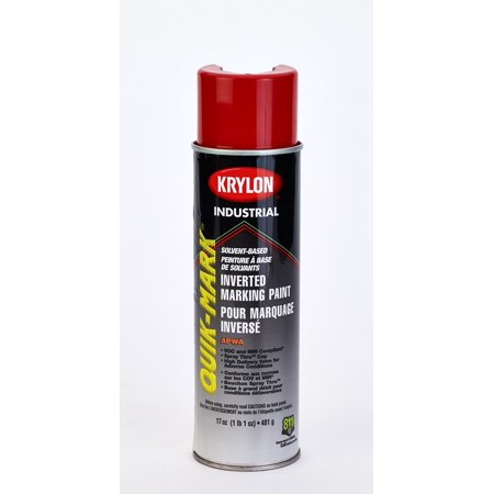 Krylon Inverted Marking Paint, 20 oz, 12 PK, S03611V-Apwa Red