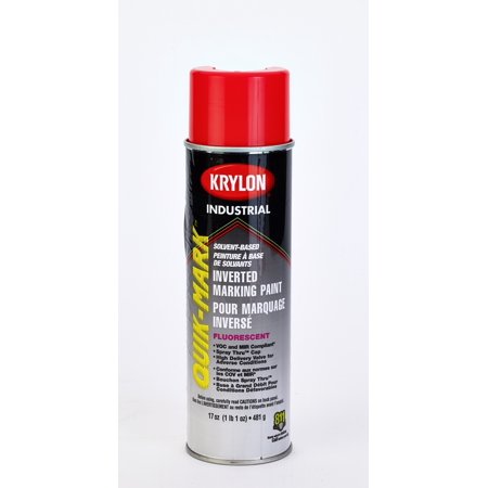 Krylon Inverted Marking Paint, 20 oz, 12 PK, S03613V-Flo Saf Red