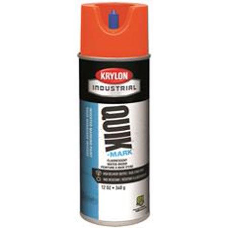 Krylon Inverted Marking Paint, 20 oz, 12 PK, S03701V-Flo Red/Orange