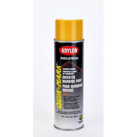 Krylon Inverted Marking Paint, 20 oz, 12 PK, S03823V-Apwa Saf Yellow