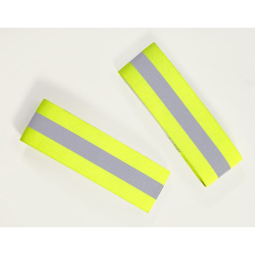 Reflective Elastic Armband with Velcro Closure, 15 in. Length x 1-1/2 in. Width, Lime